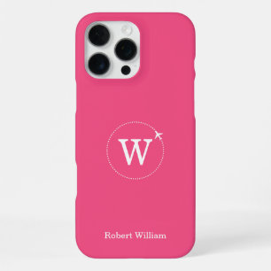 Moderne benutzerdefinierte Monogramm Name   Berry  iPhone 16 Pro Max Hülle
