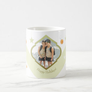 Moderne benutzerdefinierte Sterne und orange Wasse Kaffeetasse