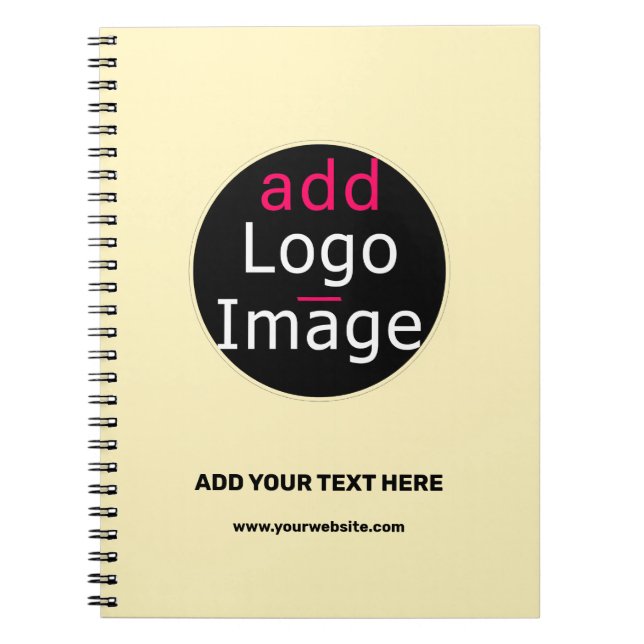 Moderne, Beruflich anpassbare Business Vanilla Notizblock (Vorderseite)