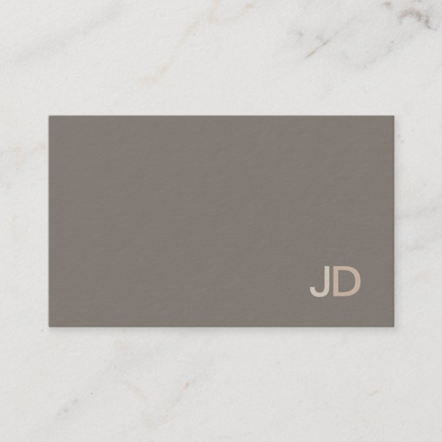 Moderne Beruflich elegante Monogram Schlicht Trend Visitenkarte (Vorderseite)