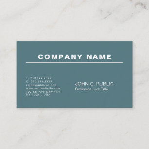 Moderne Beruflich Elegante Schlicht Visitenkarte