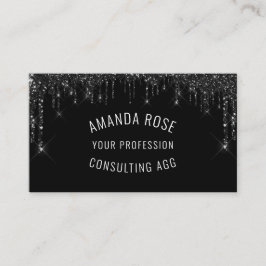 Moderne Beruflich Makeup Event Black Tropfens Lash Visitenkarte