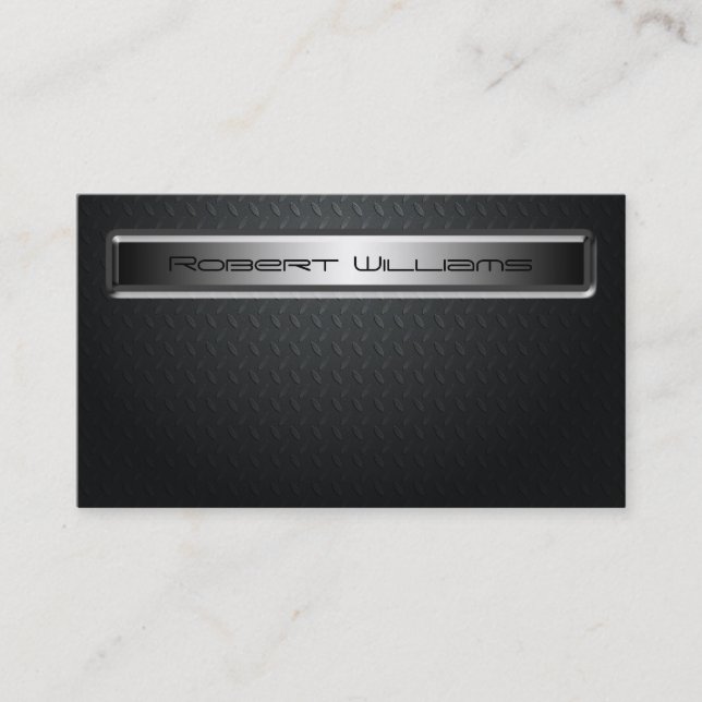 Moderne Berufliche Carbon Fiber Business Cards Visitenkarte (Vorderseite)