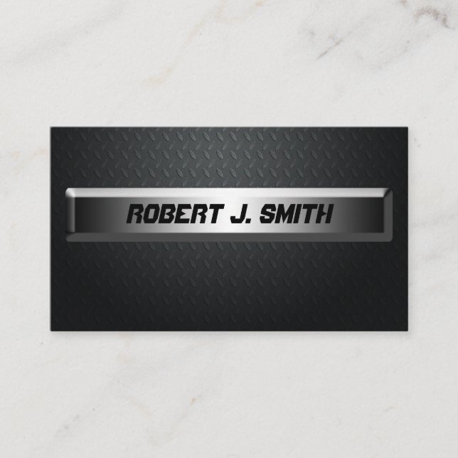 Moderne Berufliche Carbon Fiber Business Cards Visitenkarte (Vorderseite)