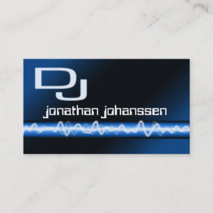Moderne Berufliche DJ Business Card Visitenkarte