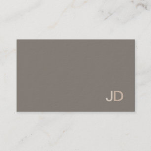 Moderne Berufliche elegante Monogram Schlicht Tren Visitenkarte