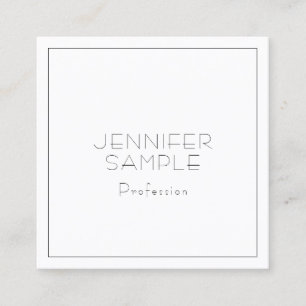 Moderne Berufliche Elegante Trendy Template Quadratische Visitenkarte