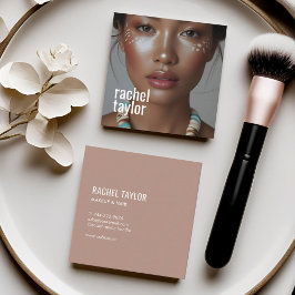 Moderne Berufliche Fotografie Quadratische Visitenkarte