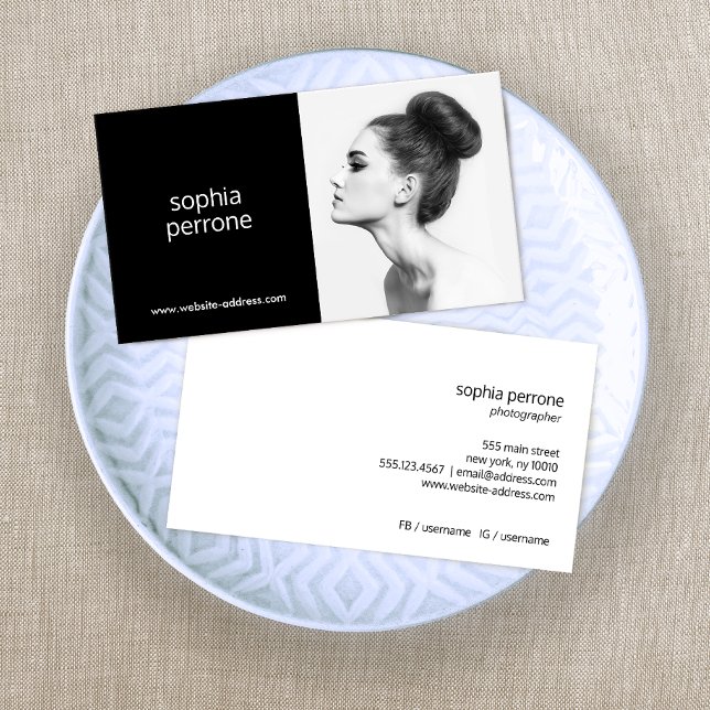 Moderne Berufliche Fotokarte Visitenkarte (Von Creator hochgeladen)