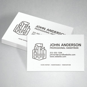 Moderne Berufliche Handyman-Services Visitenkarte