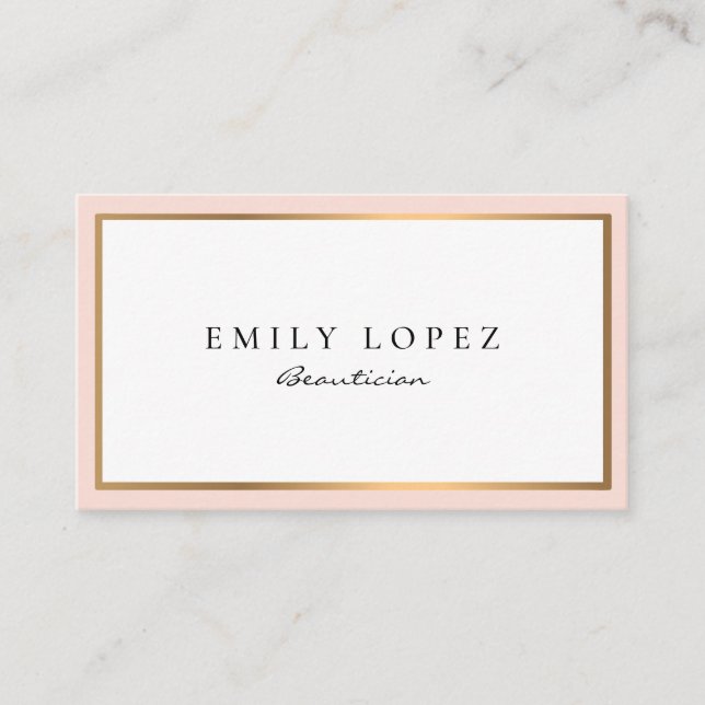 moderne berufliche Kosmetikkarte Visitenkarte (Vorderseite)