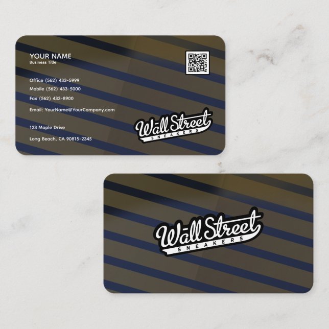 Moderne Berufliche Luxe Gradient Foil Karten (Vorne/Hinten)