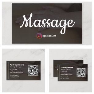 Moderne Berufliche Massagetherapie Visitenkarte