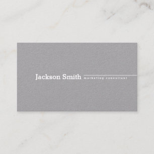 Moderne berufliche, minimalistisch-graue Geschäfts Visitenkarte