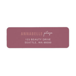 Moderne Berufliche Minimalistische Dusty Rose Einf