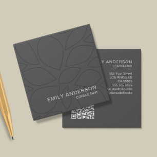 Moderne Berufliche Personalisierte QR-Visitenkarte Quadratische Visitenkarte