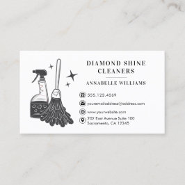Moderne Berufliche Reinigungsfirma Business Card Visitenkarte