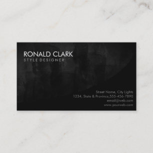 Moderne Berufliche Schlichte Schwarze Halbpension Visitenkarte