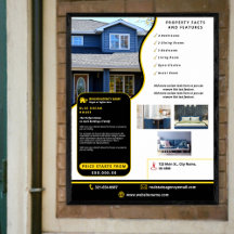 Moderne Berufliche Schwarz Gelb Real Staaten Custo