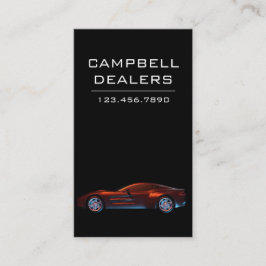 Moderne Berufliche Sportwagenhandlung Visitenkarte
