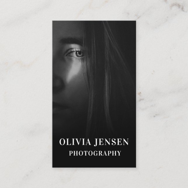 Moderne Berufliche Unternehmensfotografie Visitenkarte (Vorderseite)