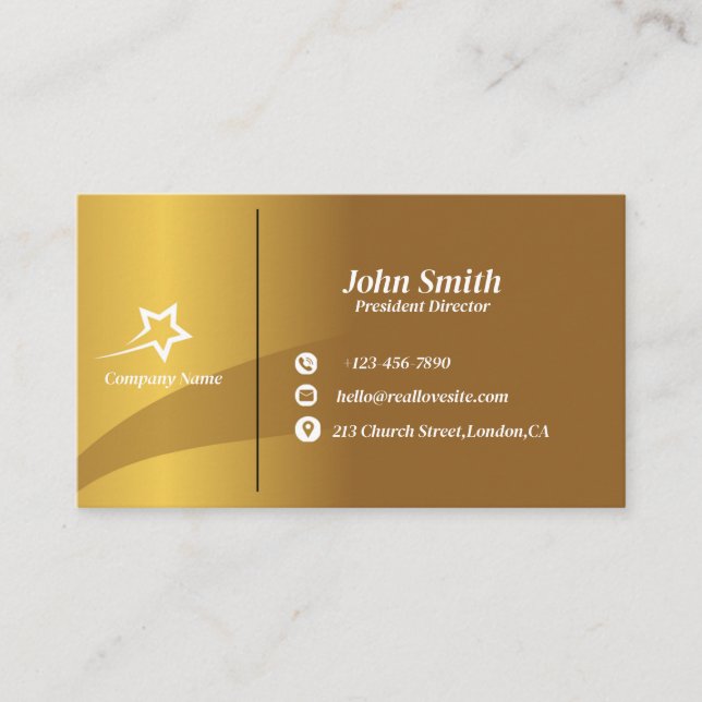 Moderne Berufliche Visitenkarte (Vorderseite)