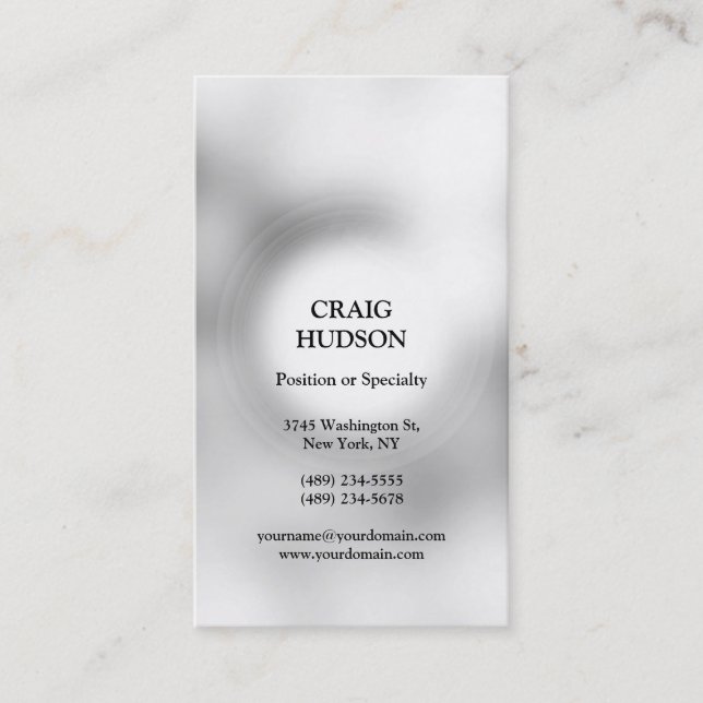 Moderne Berufliche Visitenkarte (Vorderseite)