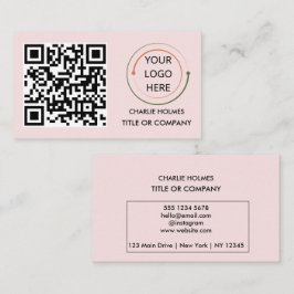 Moderne Berufliche Visitenkarte mit QR-Code