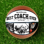 Moderne BEST COACH JE Coole Trendy Color Fotos Basketball<br><div class="desc">Perfekt für den coolsten Trainer: Der BEST COACH EVER hat einen Basketball mit 3 beliebten Fotos in Farbe, seinem Namen und einer Danksagung, Teamname und Saisonjahr. Vielen Dank, dass Sie ein Geschenk für Abschluss oder eine phantastische Überraschung für seinen Geburtstag, sicherlich ein sicheres, dass er Liebe für die nächsten Jahre....</div>
