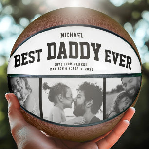 Moderne BEST DADDY aller Zeiten Coole Trendy Foto Basketball