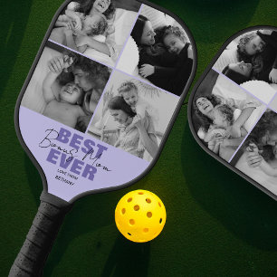 Moderne Best Ever Bonus-Mama   Fotocollage Pickleball Schläger
