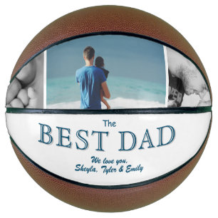 Moderne beste Dad Vaters Tag 3 Foto Collage Basketball