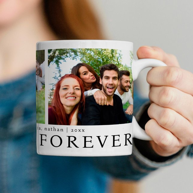 Moderne beste Freunde für immer Foto Collage Kaffeetasse (Von Creator hochgeladen)