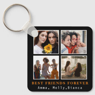 Moderne beste Freunde für immer FotoCollage   Best Schlüsselanhänger