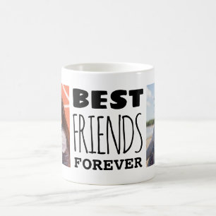 Moderne beste Freunde für immer kühne Typografie-F Kaffeetasse