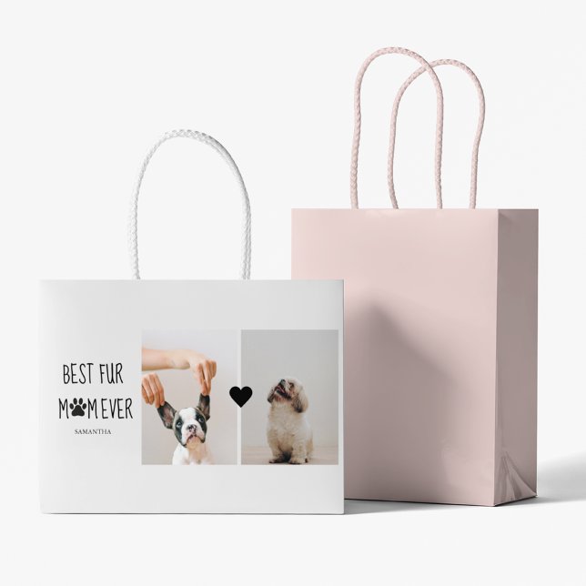 Moderne, beste Mama für alle Zeiten | Hundebahn Fo Große Geschenktüte (Von Creator hochgeladen)