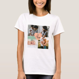 Moderne beste Mama je 4 Foto T-Shirt