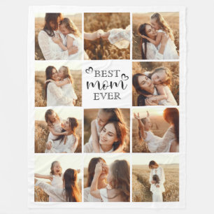 Moderne Beste Mama je Instagramm-FotoCollage Fleecedecke