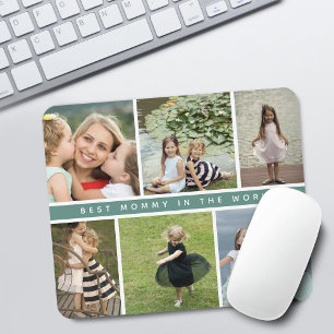 Moderne Beste-Mami-Foto-Collage Mousepad