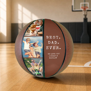 Moderne BESTER VATER ALLE ZEIT 3 Fotos Personalisi Basketball
