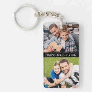 Moderne BESTER VATER ALLER ZEITEN 2 Fotos Personal Schlüsselanhänger