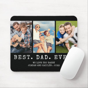 Moderne BESTER VATER ALLER ZEITEN 3 Fotos Personal Mousepad