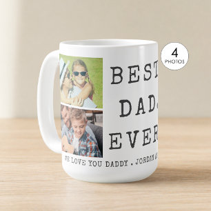 Moderne BESTER VATER ALLER ZEITEN 4 Fotos Benutzer Kaffeetasse