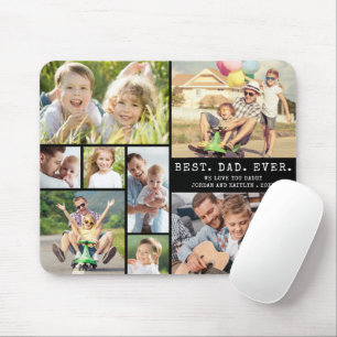 Moderne BESTER VATER ALLERZEIT 8 Foto-Collage Mousepad