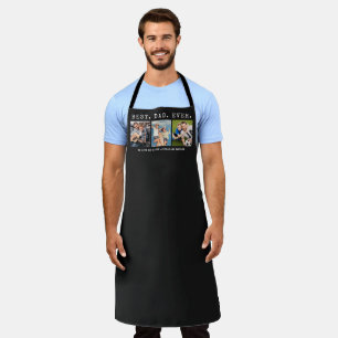 Moderne BESTER VATER ALLEZEIT 3 Fotos Personalisie Schürze