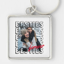 Moderne Besties Forever Typografy Foto Overlap