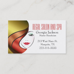 Moderne bezaubernde Friseursalon-Visitenkarte Visitenkarte