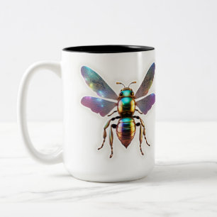 Moderne Biene Zweifarbige Tasse