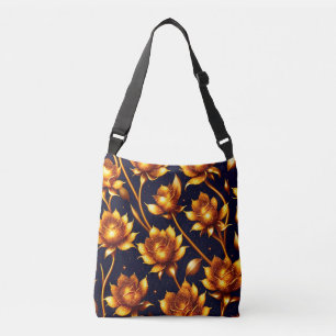Moderne Big Luxury Gold Rose Collection Tragetaschen Mit Langen Trägern