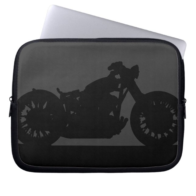 Moderne Biker Laptopschutzhülle (Vorderseite)